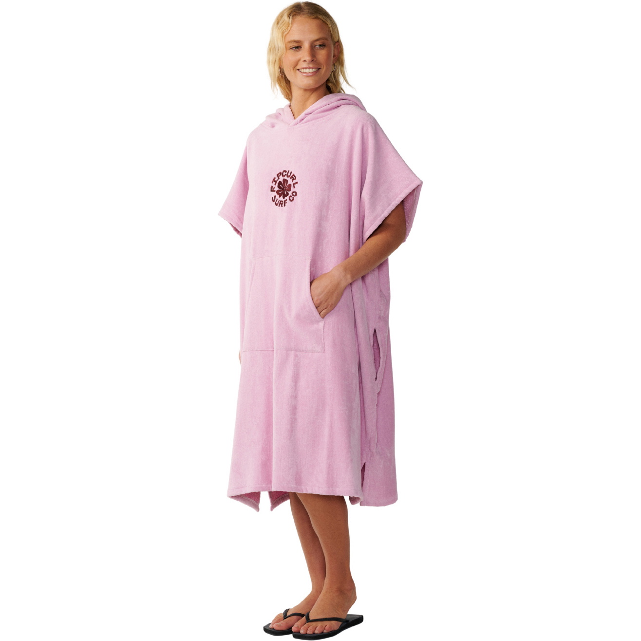 2026 Rip Curl Womens Icon Hooded Towel 17OWTO - Mauve